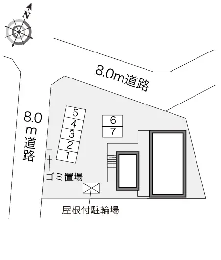 小樽市若竹町 月極駐車場